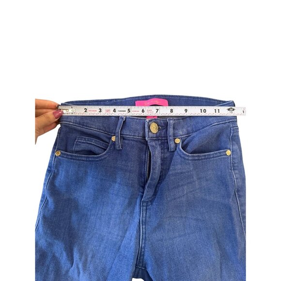 LILLY PULITZER Blue Skinny Denim  Jeans Size 00 - Picture 7 of 10